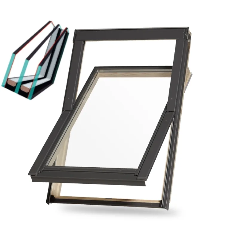 Drevené strešné okná s trojsklami - TOSO EXCELLENT rozmer: 94x118 cm