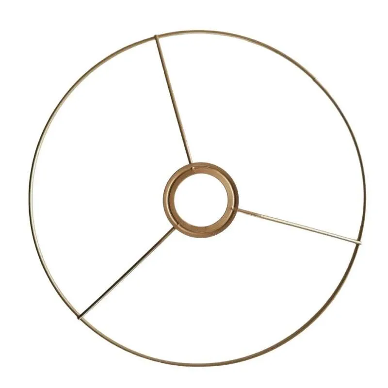 Kovový rám tienidla na macrame lampu Ø40 cm - zlatý