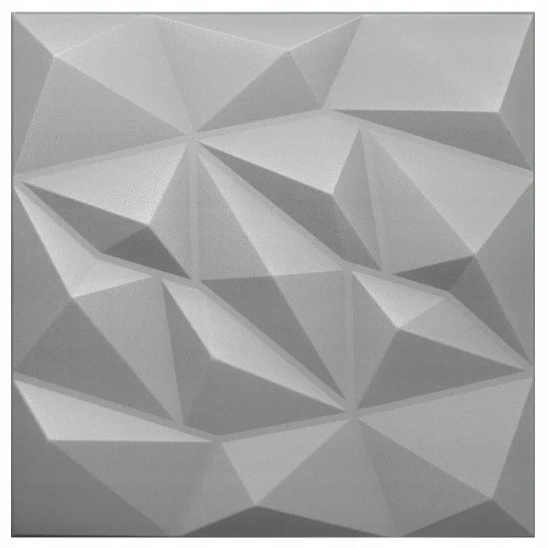 Diamond – geometrická 3D penová stropná doska 50 × 50 cm, 1 ks Varianta: Grey