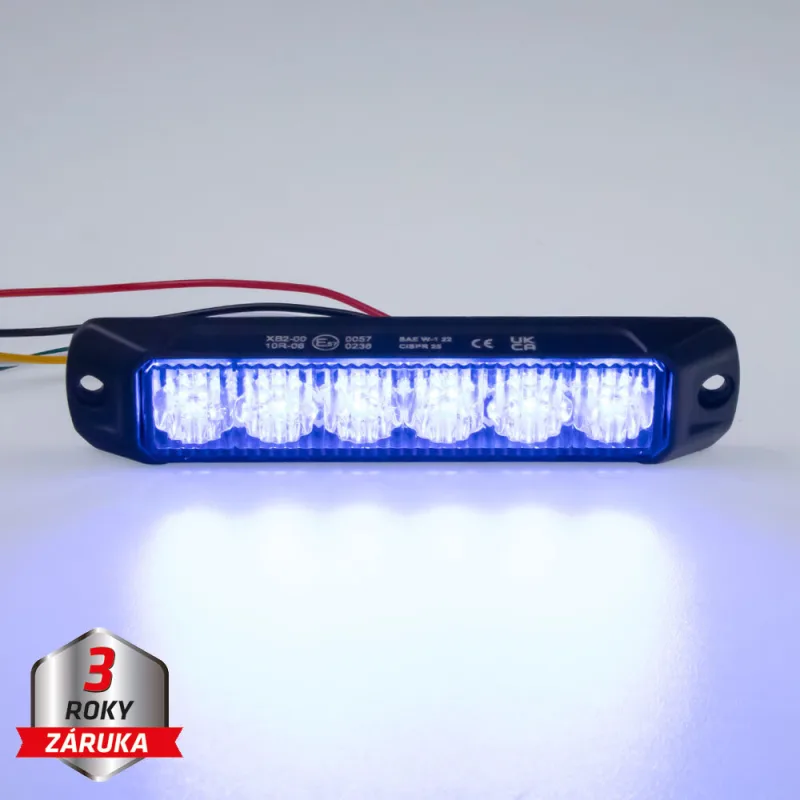 PROFI výstražné LED světlo vnější, modré, 12-24V, ECE R65 CH-060B