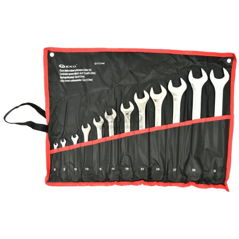 Sada očkoplochých kľúčov 12-dielna CrV