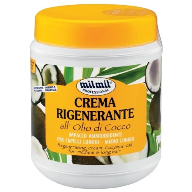 MIL MIL Starostlivosť o vlasy Regeneračný krém na vlasy kokos 1000ml