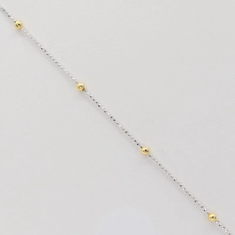 Strieborný náramok na nohu KA B2018