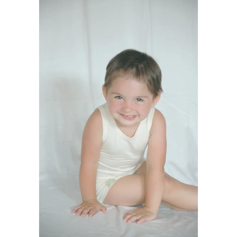 Bambusové tielko detské veľ. 86 až 104 - prírodná, 98 - 104