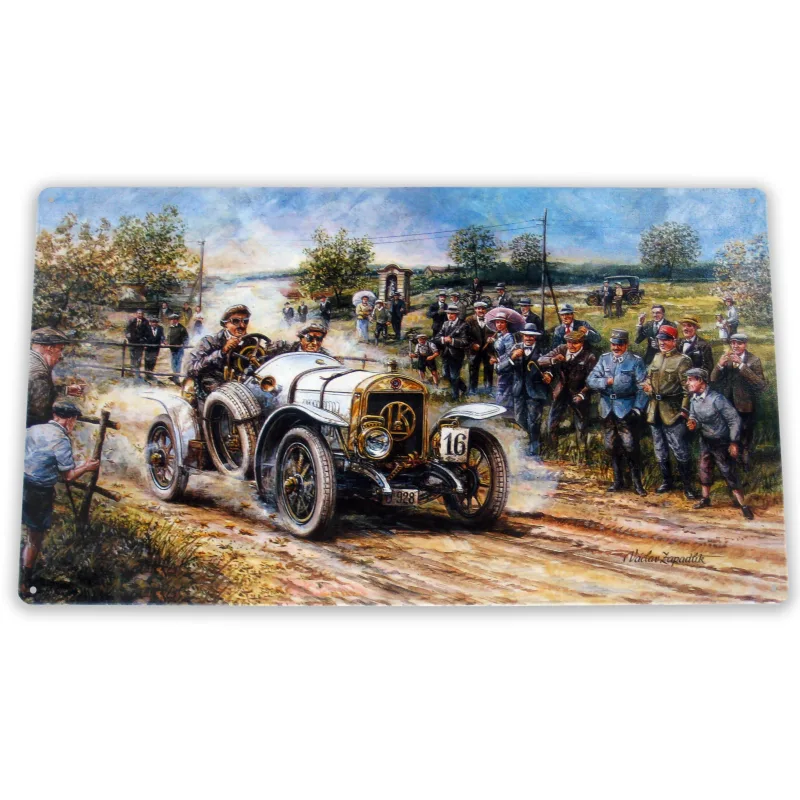 Plechová cedule Závod L&K, 410 x 245 mm