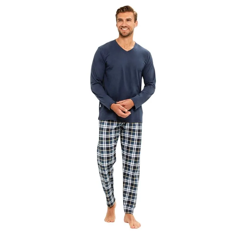 Pánske pyžamo Darren modré 3XL