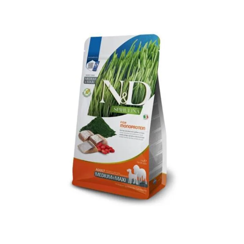 Farmina N&D dog SPIRULINA (GF) adult medium & maxi herring 7 kg