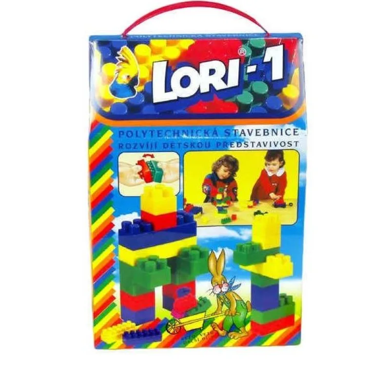 Stavebnice LORI 1, 50 ks v krabici 19x28x10 cm