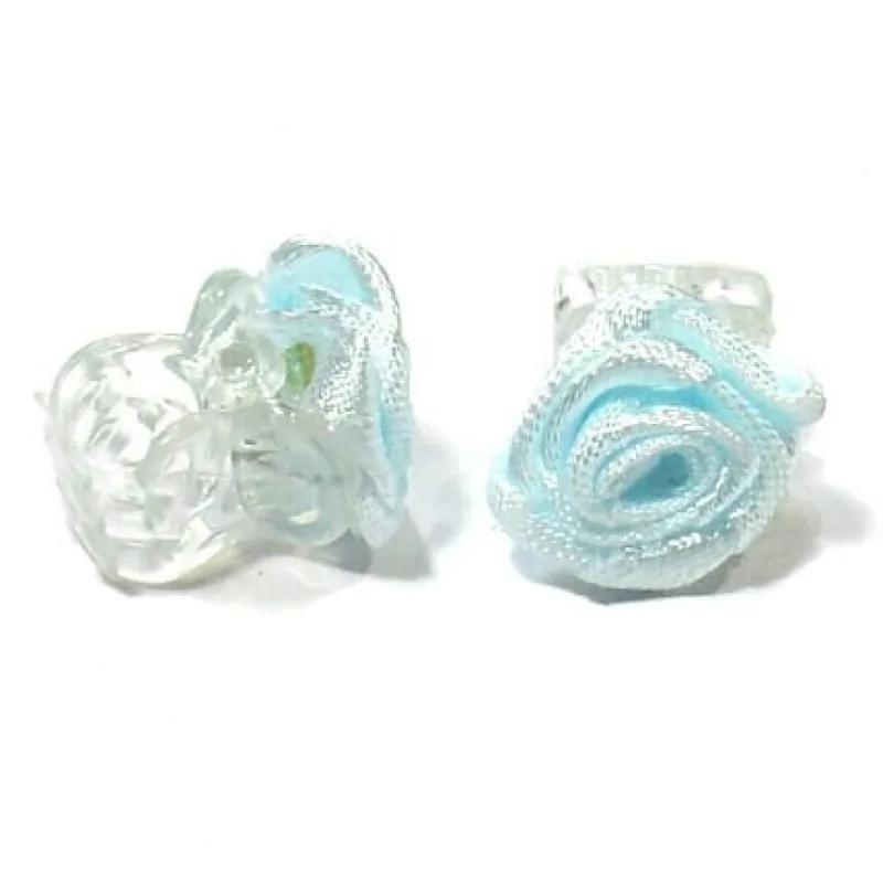 SALON Komplet Ozdoby do vlasov Škripček s ružičkou 1ks - modrý