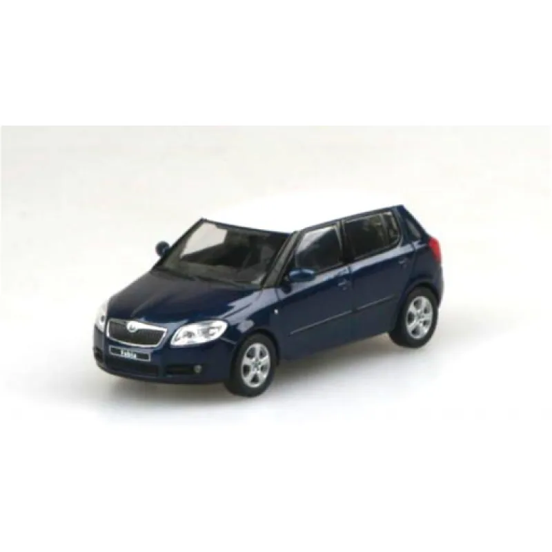 Abrex Škoda Fabia II (2006) Modrá Storm Metalíza, bílá střecha 1:43