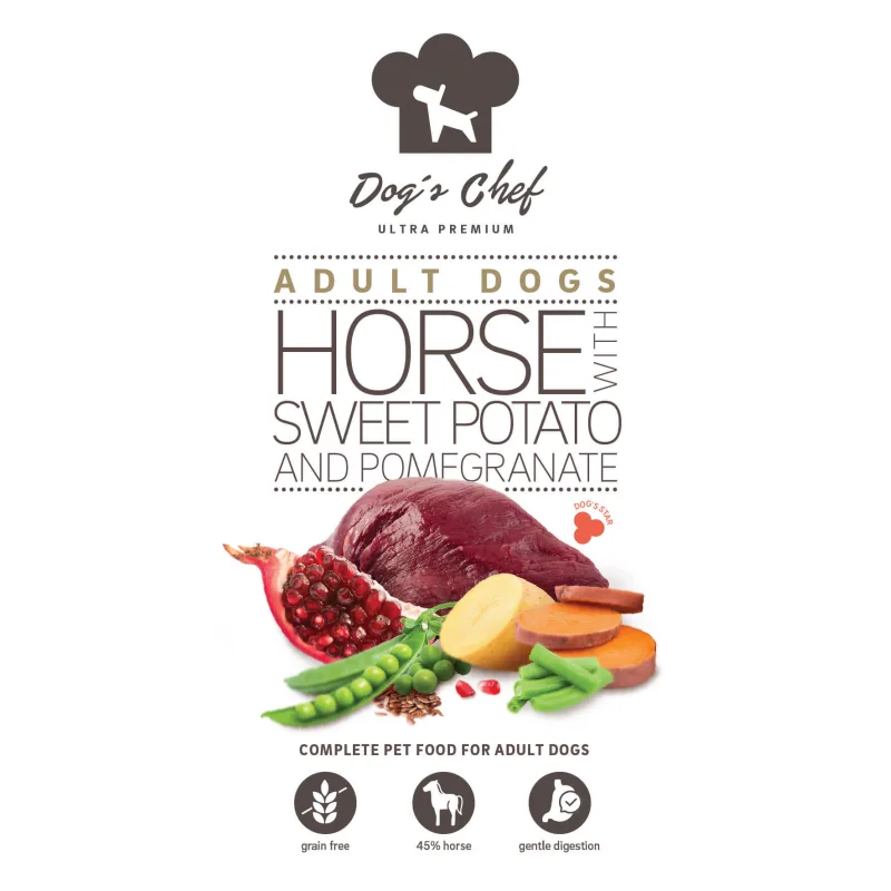 Dog's Chef Dog’s Chef HORSE WITH SWEET POTATO & POMEGRANATE 2 kg