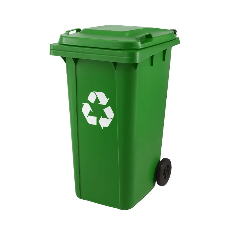 Ekspan Plastová nádoba na odpad 240 l s kolieskami – farebná Barva: Zelená