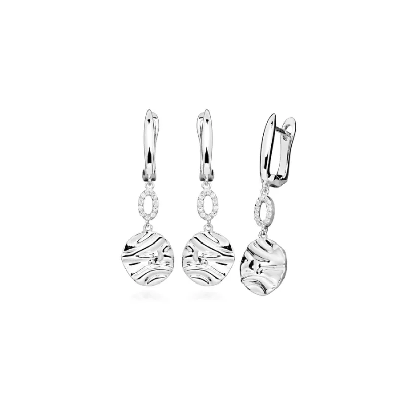 Strieborné visiace náušnice JVD SVLE0648SH8BI00