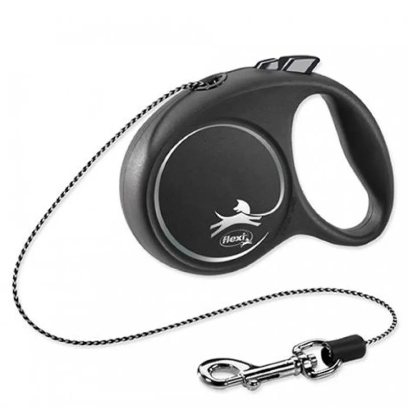Vodítko Flexi Black Design XS lanko 3 m (do 8 kg) čierna