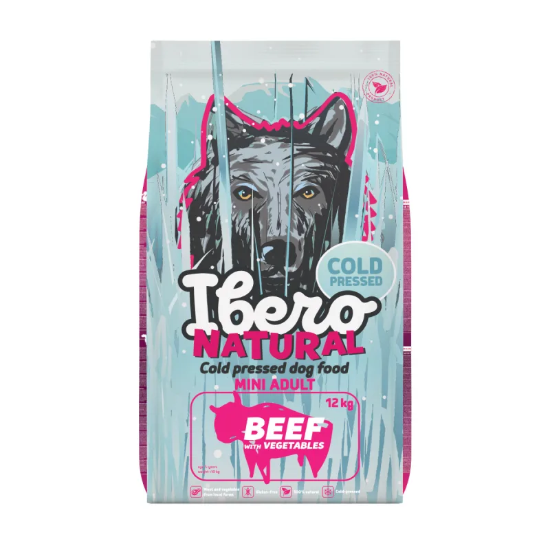IBERO GF Ibero Cold Press Dog Adult Small Beef - 500g