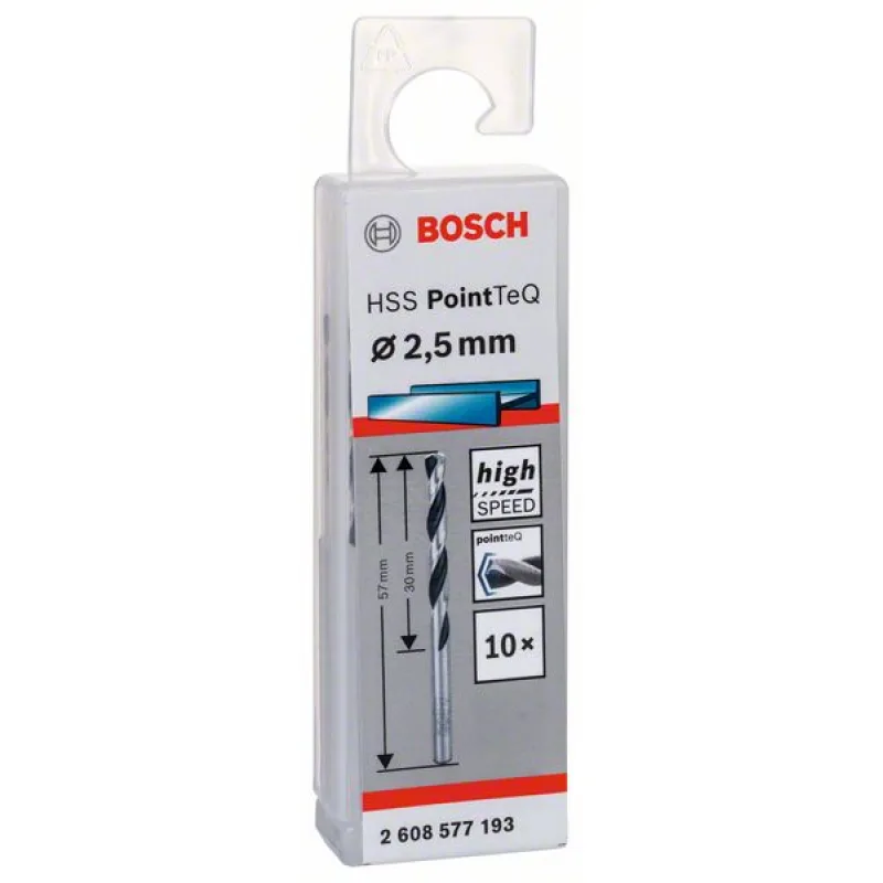 BOSCH HSS PointTeQ 2,5 mm 10ks