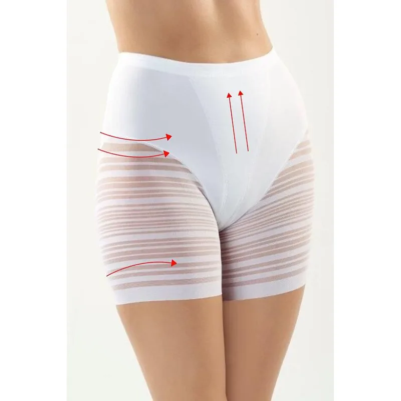 Sťahovacie nohavičky s predĺženou dĺžkou Verda biele L