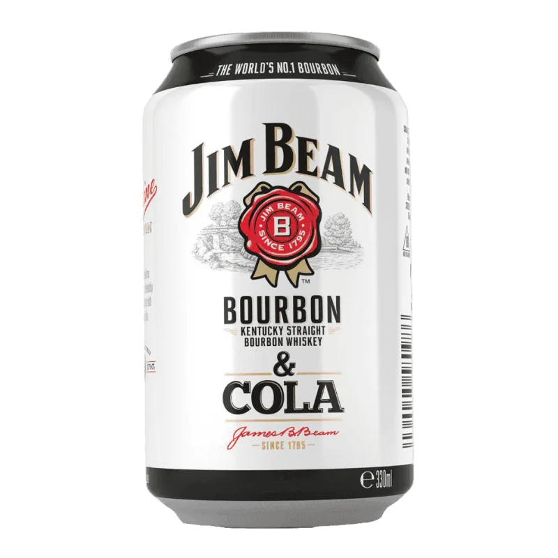 Jim Beam & Cola 0,33l 4.5% Plech x6