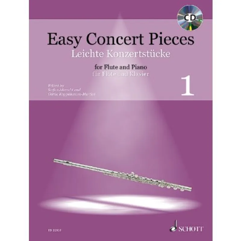 Schott Music Easy Concert Pieces for Flute 1 + audio