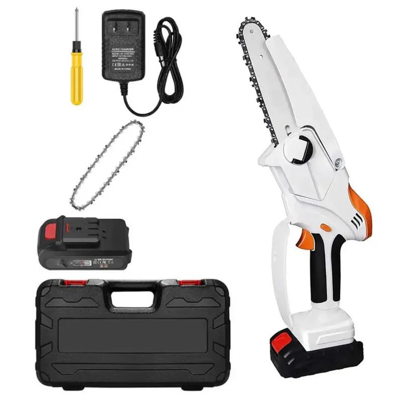 Reťazová akumulátorová píla, lišta 15 cm, 2x batéria 2Ah