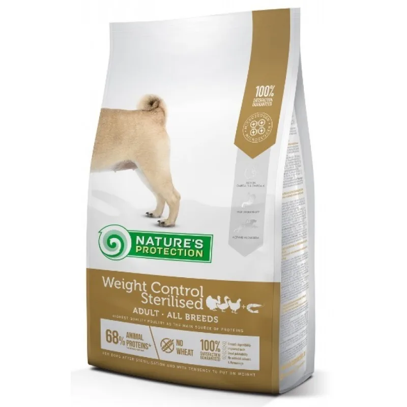 Natures Protection Nature´s Protection dog adult weight control sterilised poultry with krill all breeds 4 kg