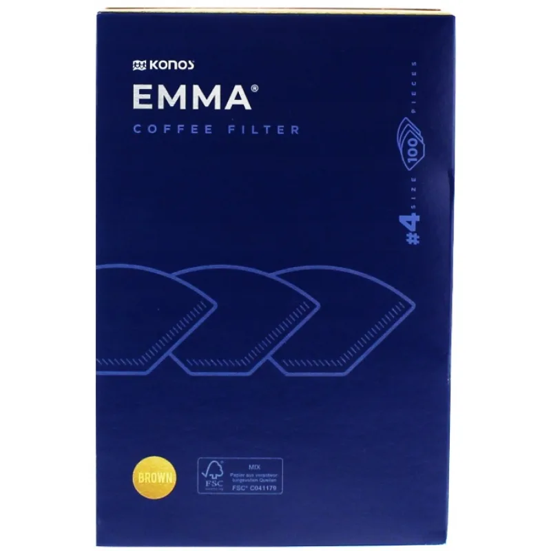 Kávové filtre Konos Emma č.4 pre prekvapkávače - 100 ks
