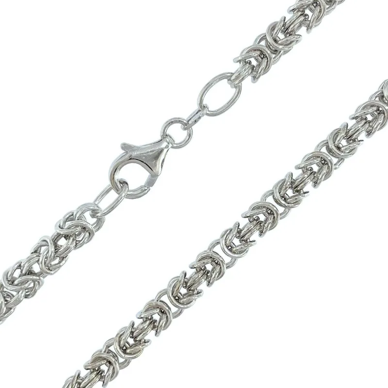 Strieborná retiazka bizantina dĺžka retiazky 45cm