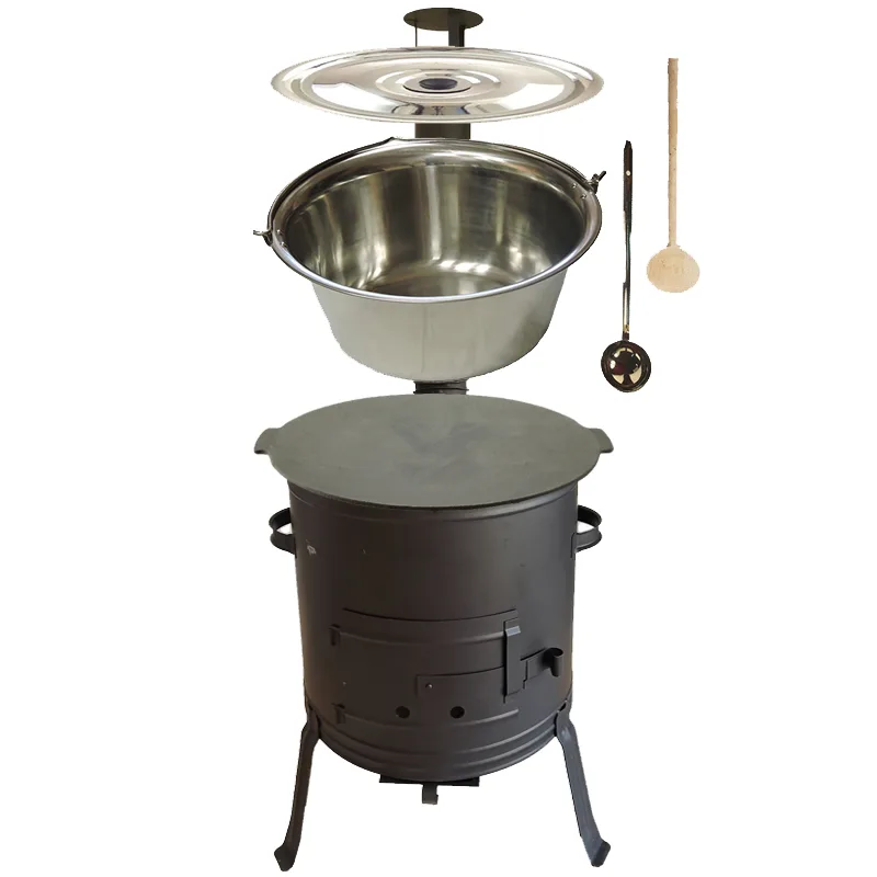 Nerezový set 20L(1,2mm) 3v1 s ohňovzdornou kotlinou