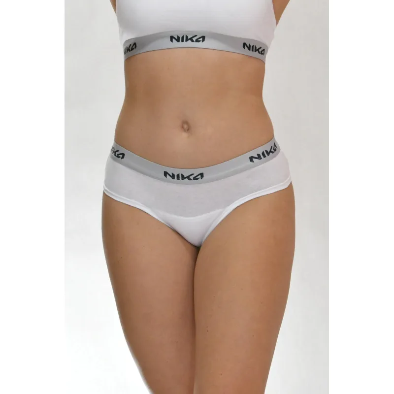 INTIMA Šport nohavičky antibakteriálne zdravotné biele - XL, biela