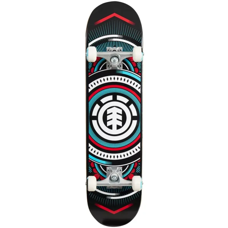 Element Hatched Red 7.75" Skateboard