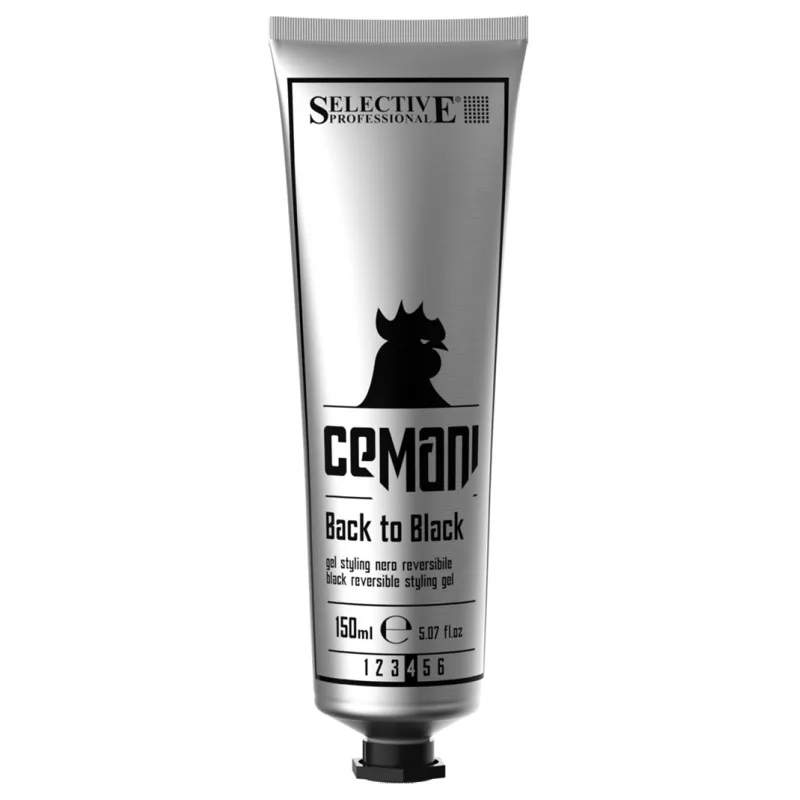 SELECTIVE Cemani Back To Black 150ml - zmývateľný krycie silno tužiaci gél - čierny