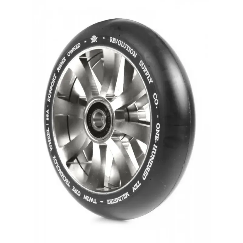 Revolution Supply Twin Core 110mm Wheel - Silver