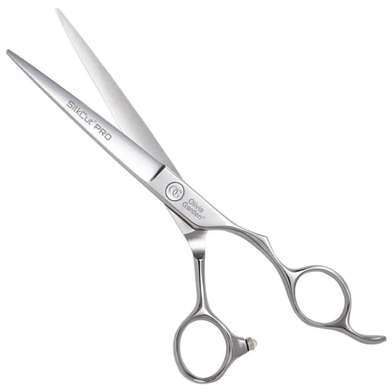 OLIVIA GARDEN SilkCut PRO Shear 6,5´ Silver - kadernícke nožnice pre pravákov