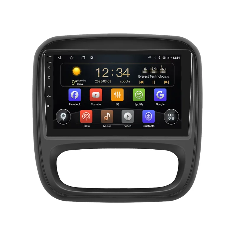 Isudar 2DIN autorádio T75-IEV110 Android, Renault Trafic III / Opel Vivaro B T75-UN08M/A7288
