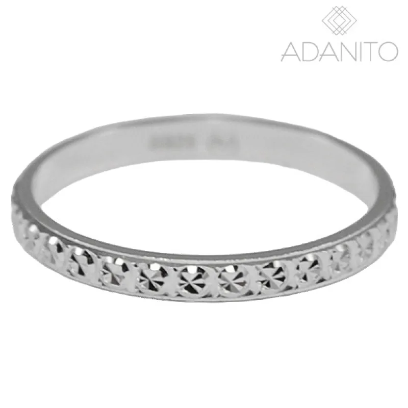 Strieborný prsteň ADANITO SLR291, 50