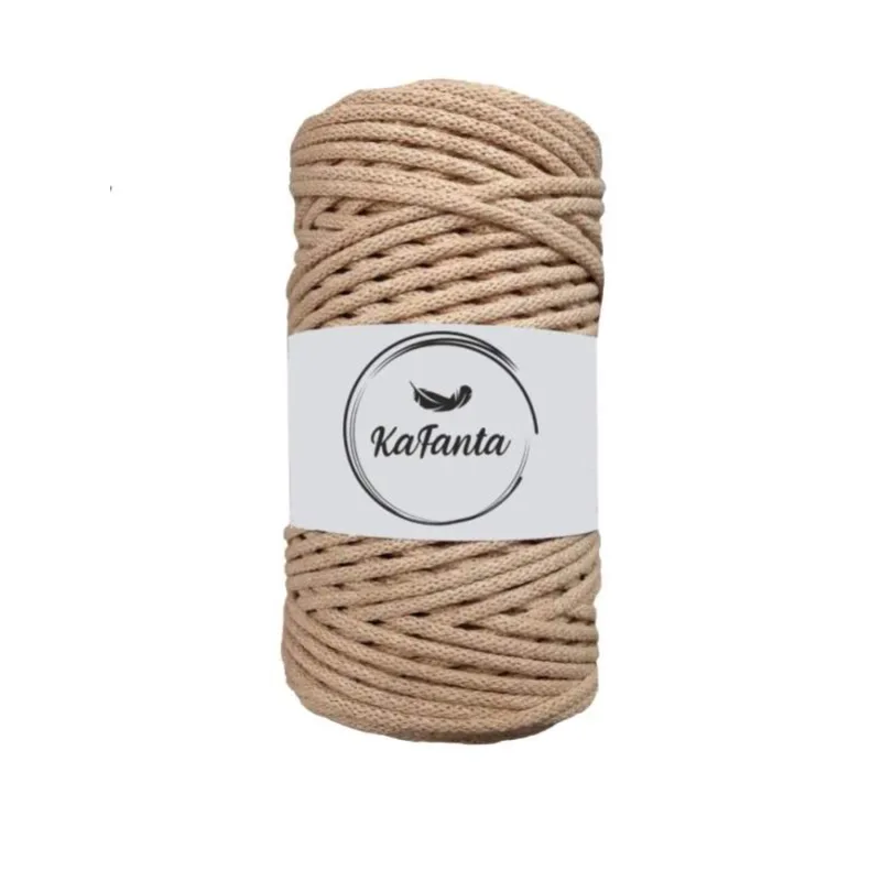 Bavlnená šnúra KaFanta 3 mm - cappuccino