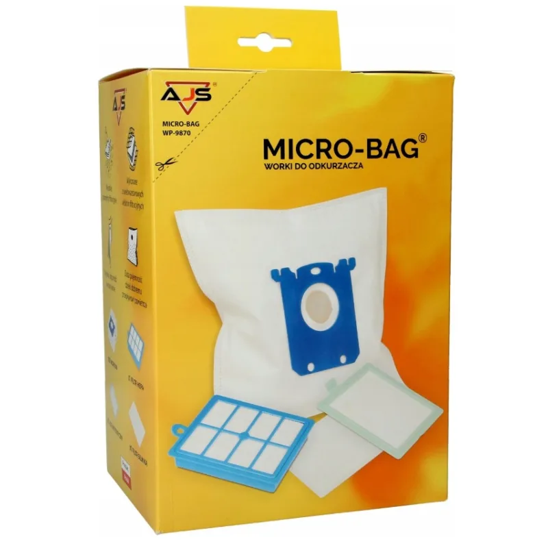 AJS Micro S-BAG WP-9870 - vrecká pre vysávače Electrolux, AEG, Philips - 10 ks + 3x filter