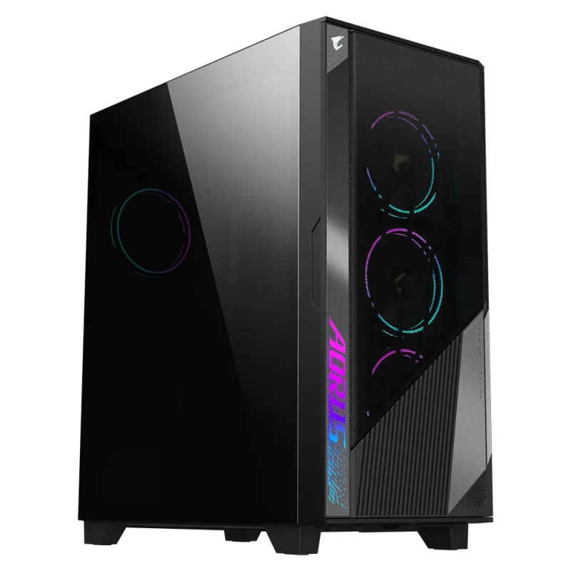 GIGABYTE AORUS C500/Midi Tower/Transpar./Černá GB-AC500G ST