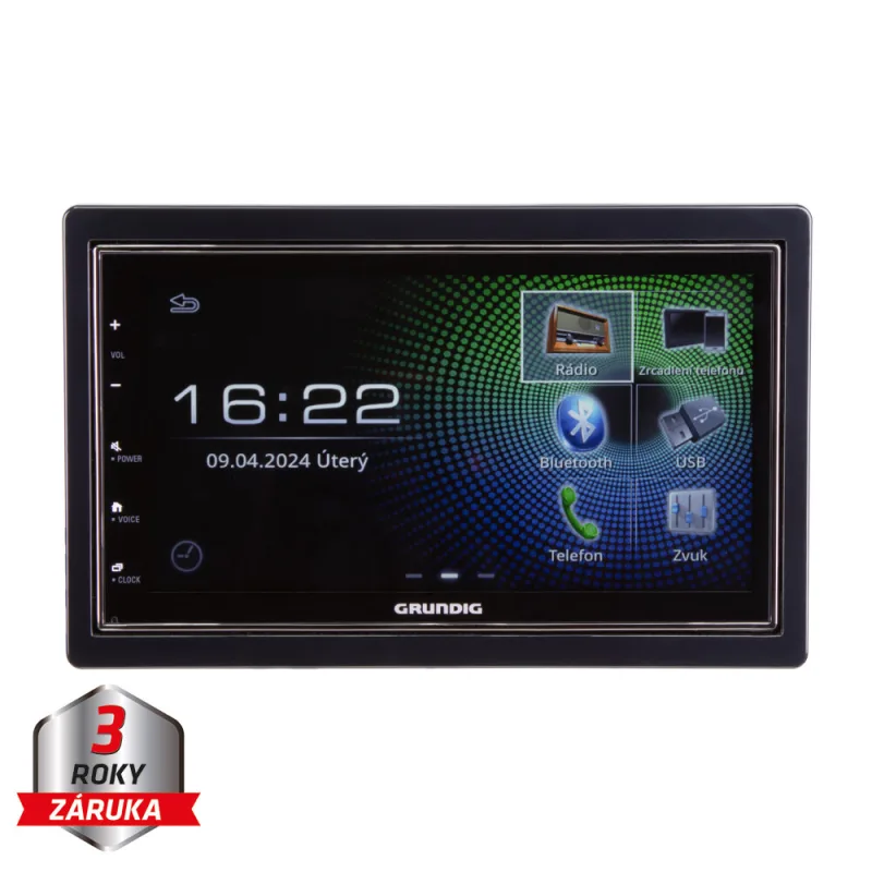 GRUNDIG 2DIN DAB+ / FM autorádio / 6,8" displej / USB / Bluetooth / Apple CarPlay / Android Auto GX-3800