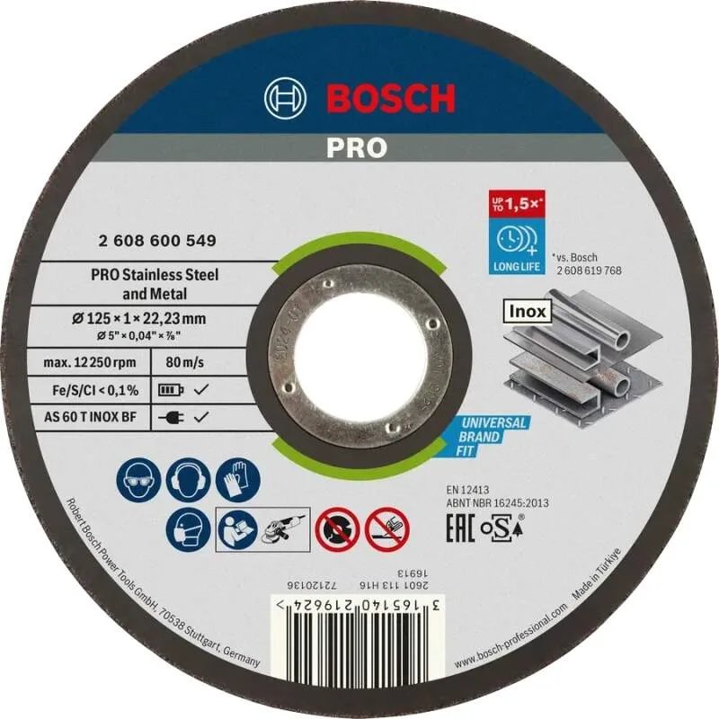Rezný kotúč BOSCH 150x1,6mm Standard for Inox