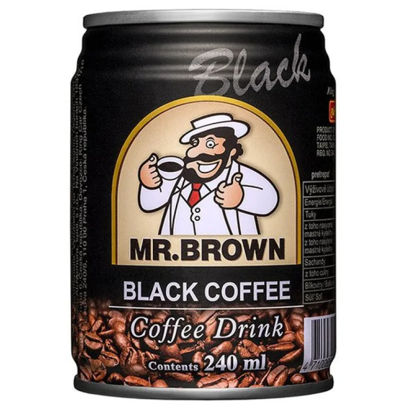 Mr. Brown ľadová káva black plech 0,24l