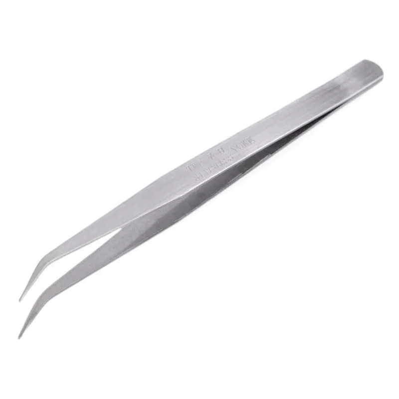 Kovová pinzeta 15 cm - zahnutá