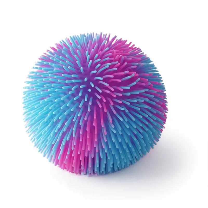 Sporto Mac Toys SPORTO Dúhová lopta so svetlom - ružová a modrá