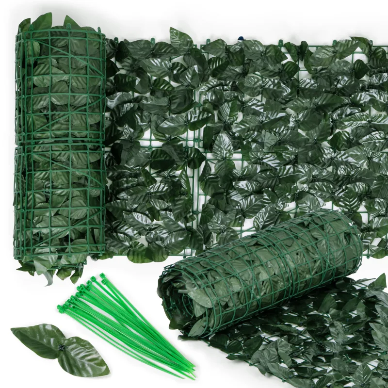 MultiGarden Umelý živý plot z brečtanu 500x50 cm zelený kryt na maskovanie balkóna