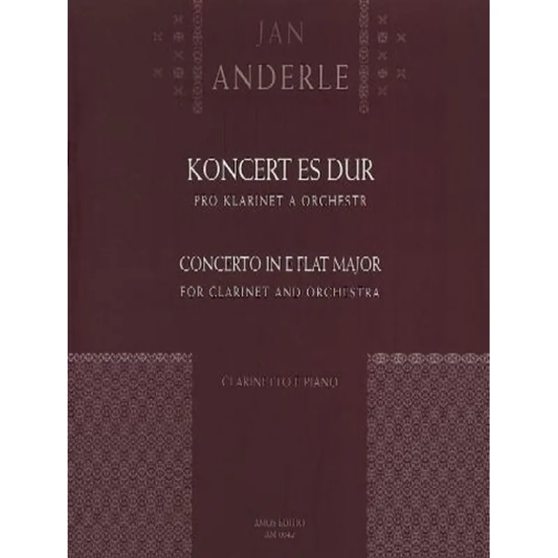 Amos Editio Koncert Es dur pro klarinet a orchestr