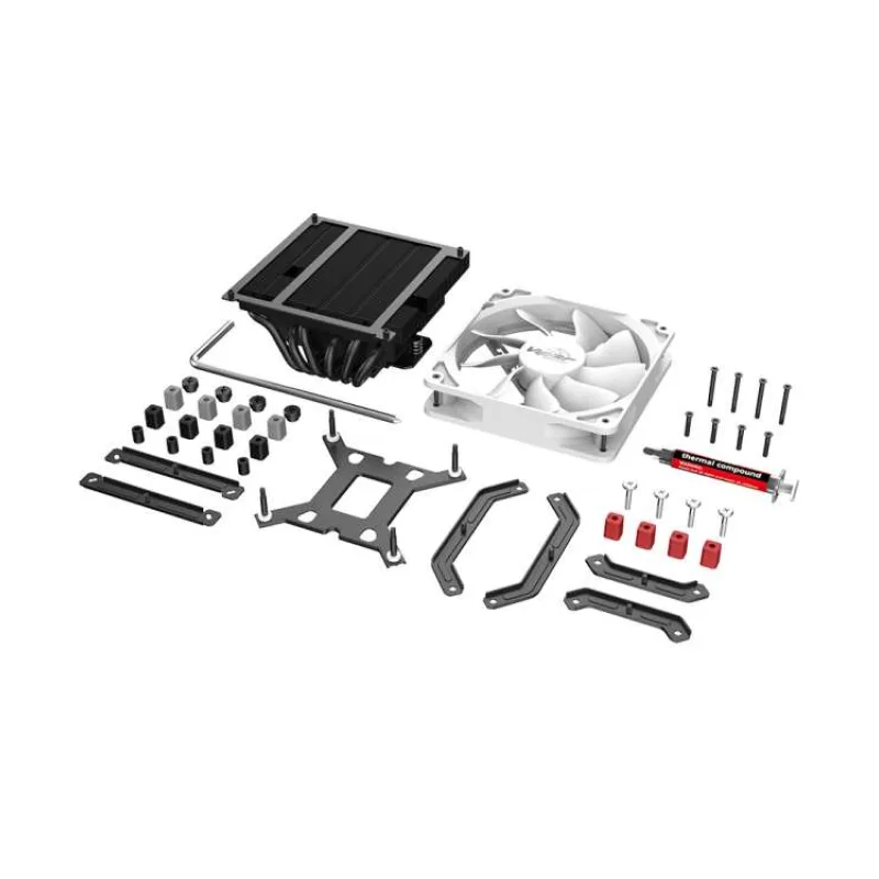 AKASA chladič CPU - VIPER H6L white (AK-CC4038HP01)