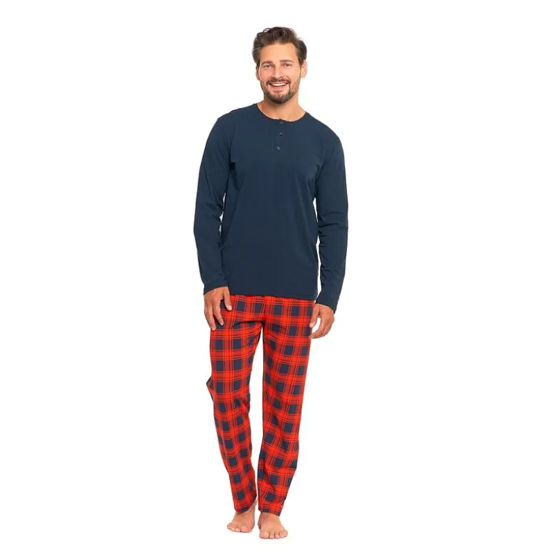 Pánske pyžamo Severin tmavomodré XXL