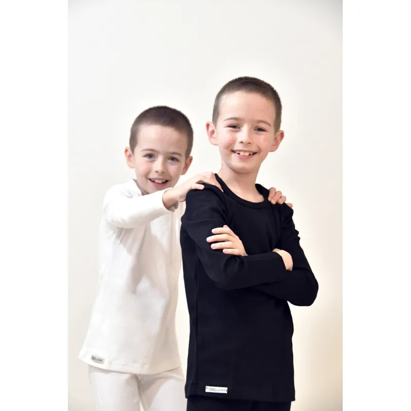 Termo oblečenie pre deti - súprava TERMO intima - čierne, 134 - 140