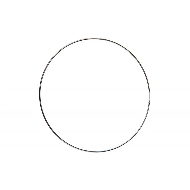 Kovový kruh na lapač snov Ø20 cm - strieborný