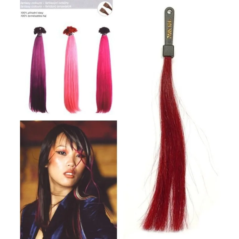 SO.CAP - S.H.E. SO.CAP. Rovné vlasy 8006F 50-55cm Fantazijne odtiene - Dark Red